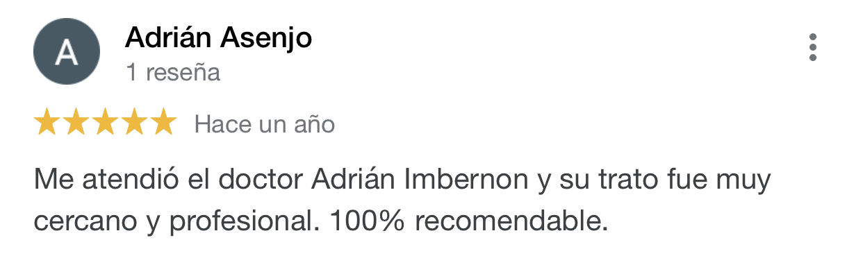 Opinión de paciente