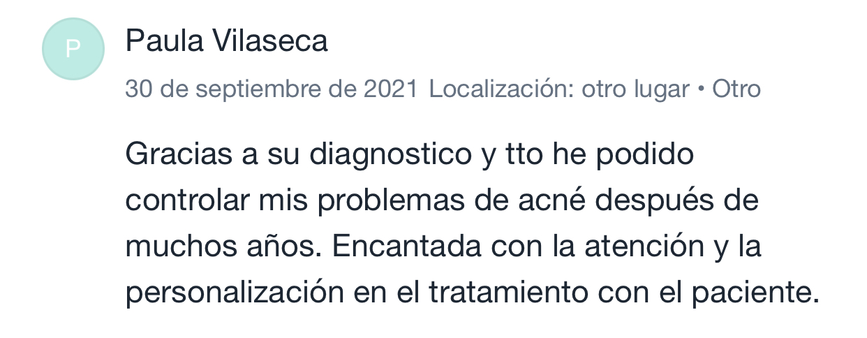 Opinión de paciente
